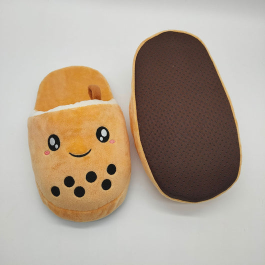 Pantuflas Peluche Té con Leche y Perlas - Diseño Adorable y Divertido - Image 5