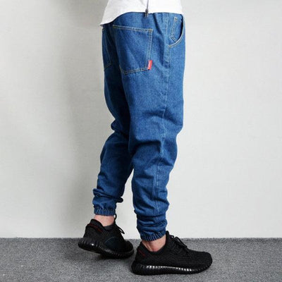 Pantalones Harem Denim Sueltos Hip-Hop Casual - Image 6