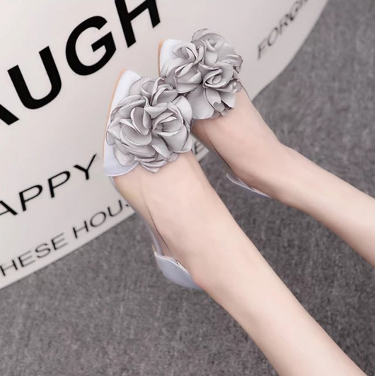 Zapatos Planos de Punta Fina con Flores para Mujer - Comodidad y Elegancia - Image 3
