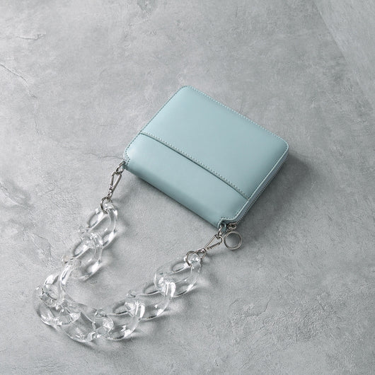 Bolso Crossbody Cuadrado Transparente con Cadena Acrílica para Mujer - Image 11