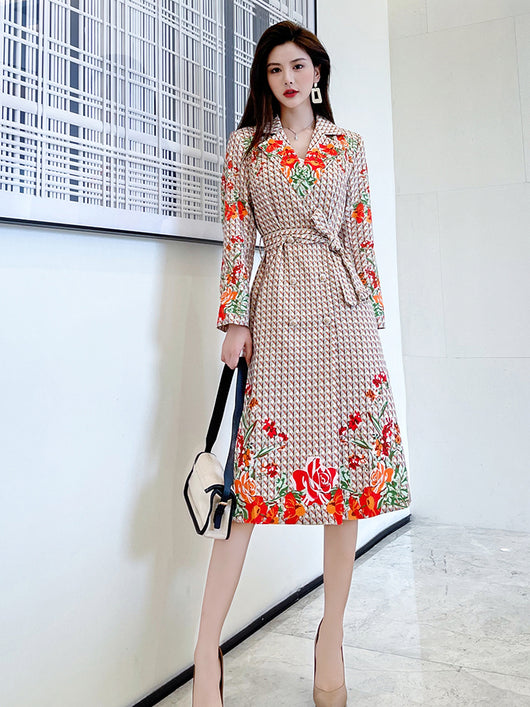 Chaqueta Cortavientos Estampada para Mujer - Corte Midi - Image 11