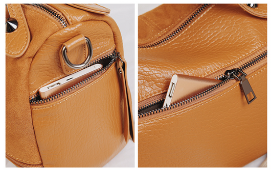 Bolso Retro para Mujer con Remaches y Acabado Mate - Versátil y Elegante - Image 8