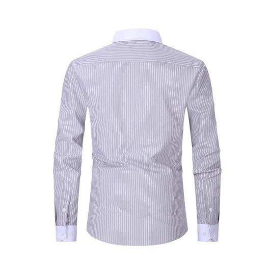 Camisa Rayada de Verano para Hombre Talla Grande - Image 2