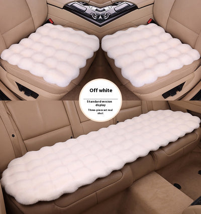 Juego de Cojines para Auto Invierno Terciopelo Burbuja Conejo Peluche sin Respaldo - Image 18
