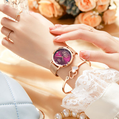 Reloj Cuarzo Japonés para Mujer con Calendario Perpetuo - Elegancia Eterna