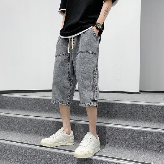 Pantalones Cortos de Trabajo Talla Grande Holgados con Cinco Bolsillos - Image 14