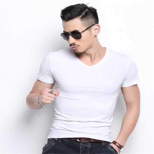 Camiseta Suelta de Verano Estilo Hong Kong - Manga Corta Lisa - Image 13