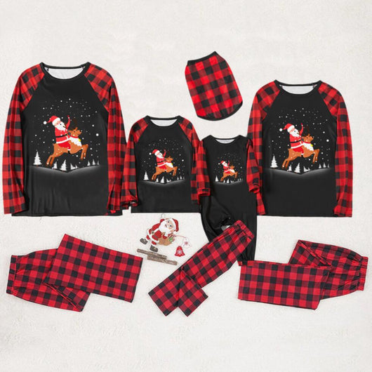 Conjuntos Familiares con Estampado de Letras para Hombre y Mujer