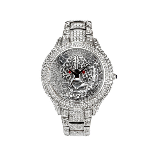 Reloj de Cuarzo para Mujer con Diamantes y Estampado Leopardo Personalizado - Image 8