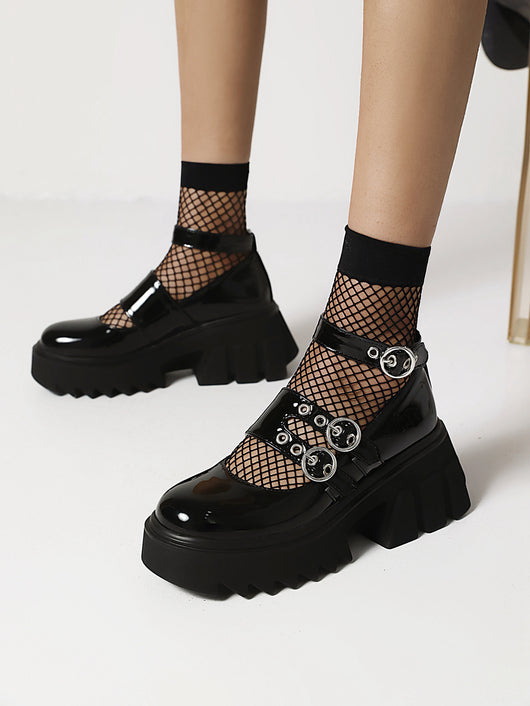 Zapatos Casuales para Mujer con Hebilla y Suela Gruesa - Image 10