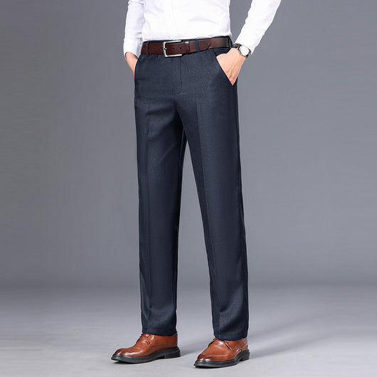 Pantalones de Vestir Rectos para Hombre - Elegancia Casual Otoño Invierno - Image 8