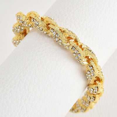 Cadena Hip-Hop Trenzada 10mm con Diamantes - Estilo Europeo y Americano - Image 9