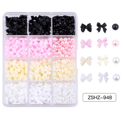 Set de Adornos Navideños de Resina con Lazos y Moños Mixtos - Image 14