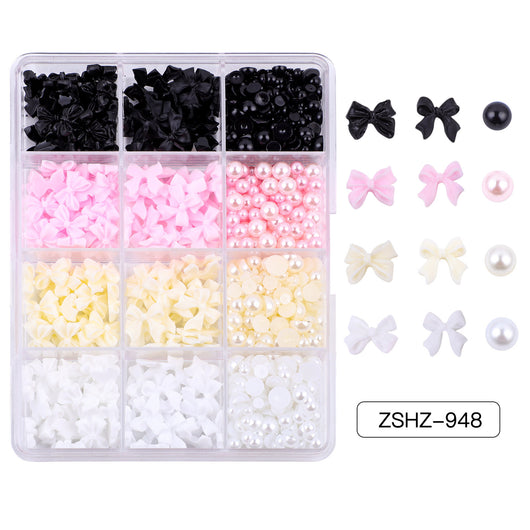 Set de Adornos Navideños de Resina con Lazos y Moños Mixtos - Image 14