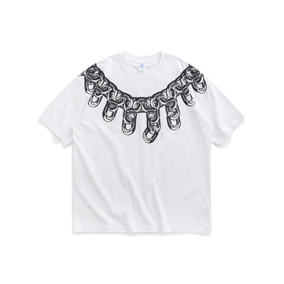 Playera Hombre Manga Corta Cadena Metálica Negra Personalizada - Image 16