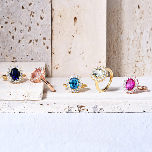 Anillo de Moda para Mujer con Gema Incrustada