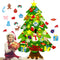 Árbol de Navidad DIY de Fieltro Infantil con Luces LED