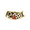 Japanese cute cartoon badge Negro