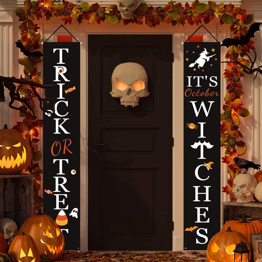 Adorno Colgante para Puerta - Dístico Temático Halloween
