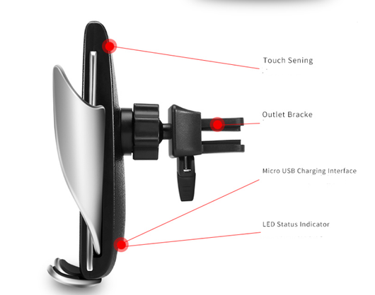 Cargador Inalámbrico para Auto 10W con Soporte Magnético S5 - Image 10