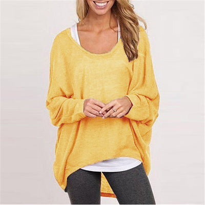 Suéter Suelto para Mujer Tejido Multicolor Cuello Redondo - Image 9