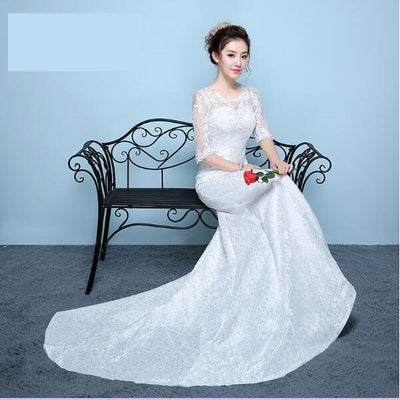 Vestido de Novia Cola Sirena con Cintura Ajustada - Image 13