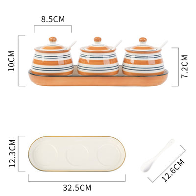 Juego de Recipientes de Cerámica para Condimentos de Cocina - Image 32