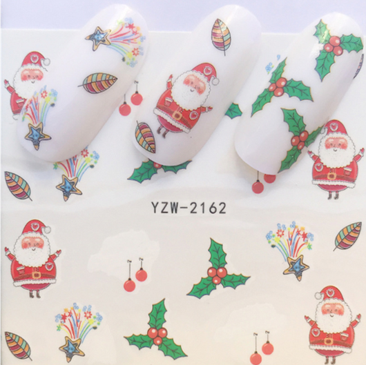 Calcomanías Navideñas para Uñas - Pegatinas de Transferencia Agua Full Cover - Image 13