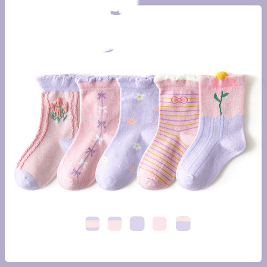 Calcetines Infantiles de Tubo con Diseño de Frutas - Algodón Suave para Niños y Niñas - Image 8