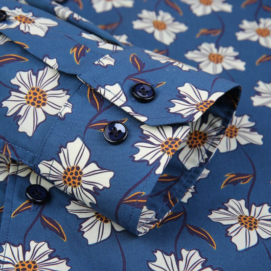 Camisa Estampada de Manga Larga para Hombre - Image 5