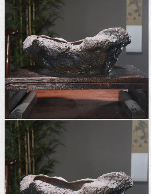 Maceta Decorativa Luna de Piedra Púrpura para Mesa - Image 14
