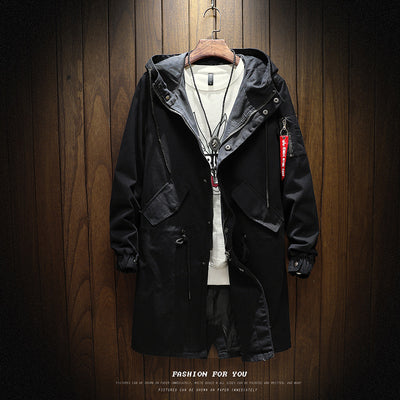 Abrigo Impermeable Tipo Gabardina con Capucha para Hombre - Image 5