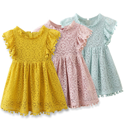 Vestido de Niña para Primer Año y Luna Llena - Elegancia Festiva