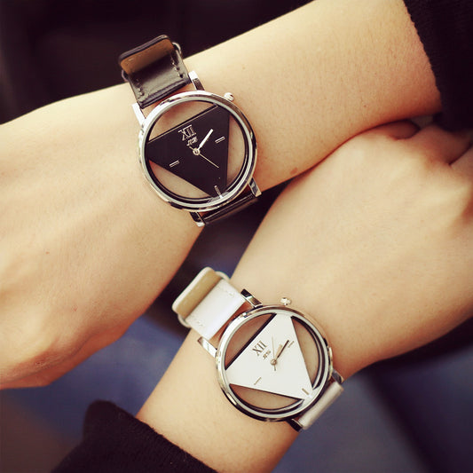 Reloj de Pareja Hueco Doble Cara Tendencia Coreana Estudiante - Image 2