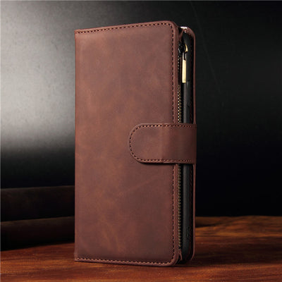 Funda Cartera Multifuncional de Cuero para Celular con Compartimentos para Tarjetas - Image 12