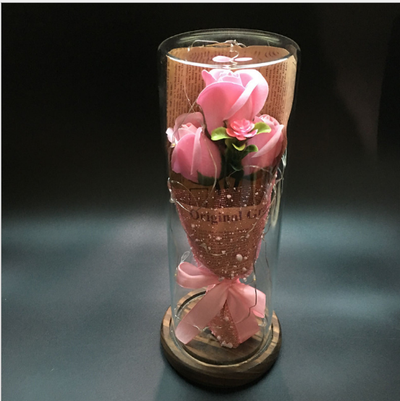 Florero Cilíndrico de Corcho y Vidrio para Flores Secas y Arreglos DIY - Image 7