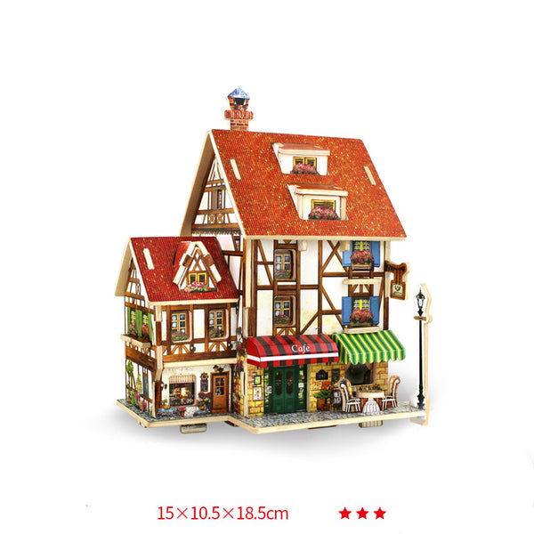 Puzzle 3D de Madera - Modelo de Casa para Armar - Image 13