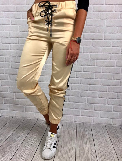 Pantalones Trendy con Costuras de Contraste - Image 5