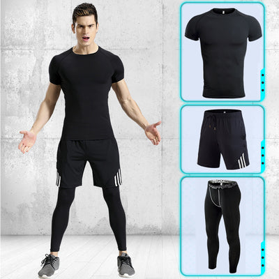 Conjunto Deportivo Hombre Manga Corta Stretch Secado Rápido - Image 10