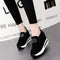 Zapatos de Ante con Punta Redonda y Plataforma Elevada