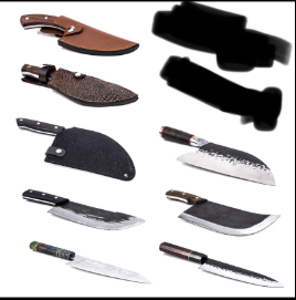 Cuchillos para Picar de Forja Artificial Alta Dureza