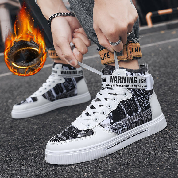 Zapatillas Altas para Niños con Mezcla de Cachemir y Algodón