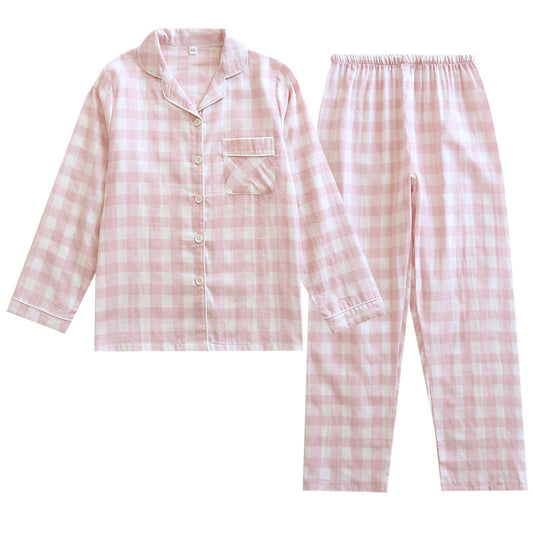 Pijama de Pareja en Algodón Manga Larga - Ropa Cómoda Primavera Otoño Talla Grande - Image 2