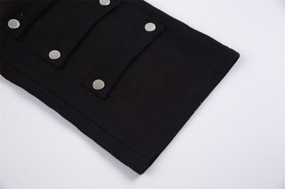 Pantalones Rectos Holgados Street Fashion con Parche de Hebilla Metálica - Image 13
