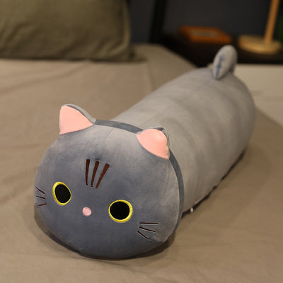 Almohada Gato Grande de Peluche Suave - Muñeco Largo para Abrazar - Image 12
