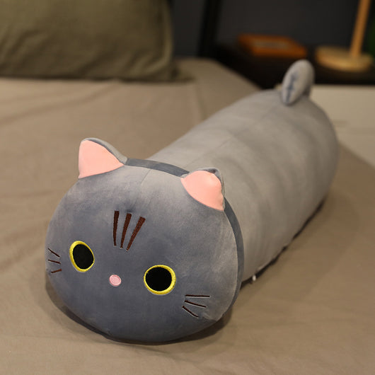 Almohada Gato Grande de Peluche Suave - Muñeco Largo para Abrazar - Image 12
