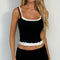 Top Deportivo Ajustado de Contraste - Diseño Sexy y Moderno