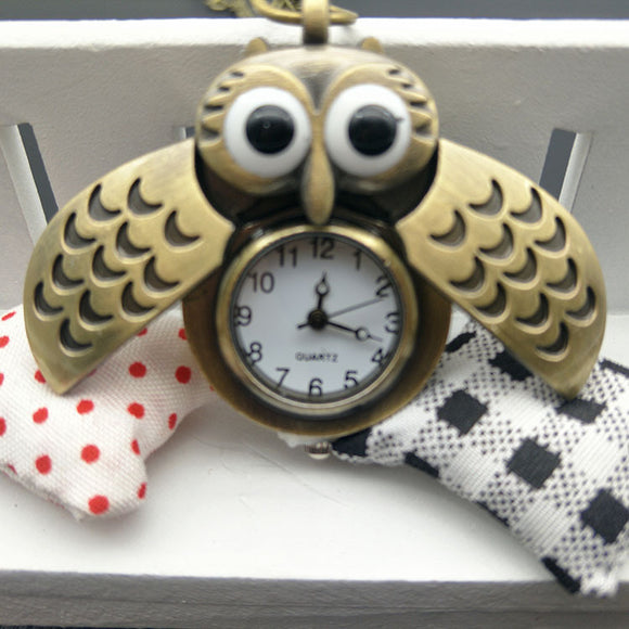 Reloj de Bolsillo Búho Vintage
