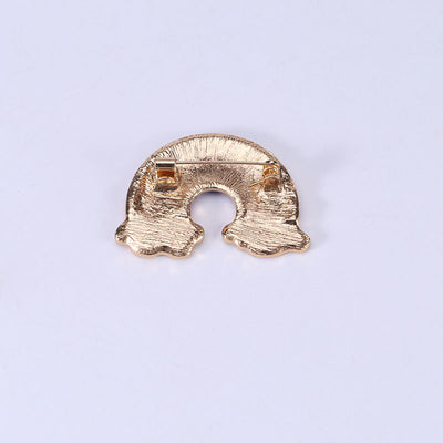 Broche de Aleación Coreano con Gota de Aceite y Diamante Arcoíris - Image 7