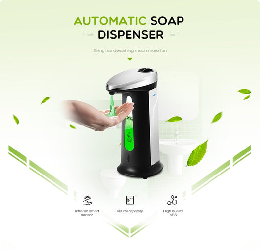 Dispensador Automático de Jabón Líquido con Sensor Inteligente Sin Contacto 400ml